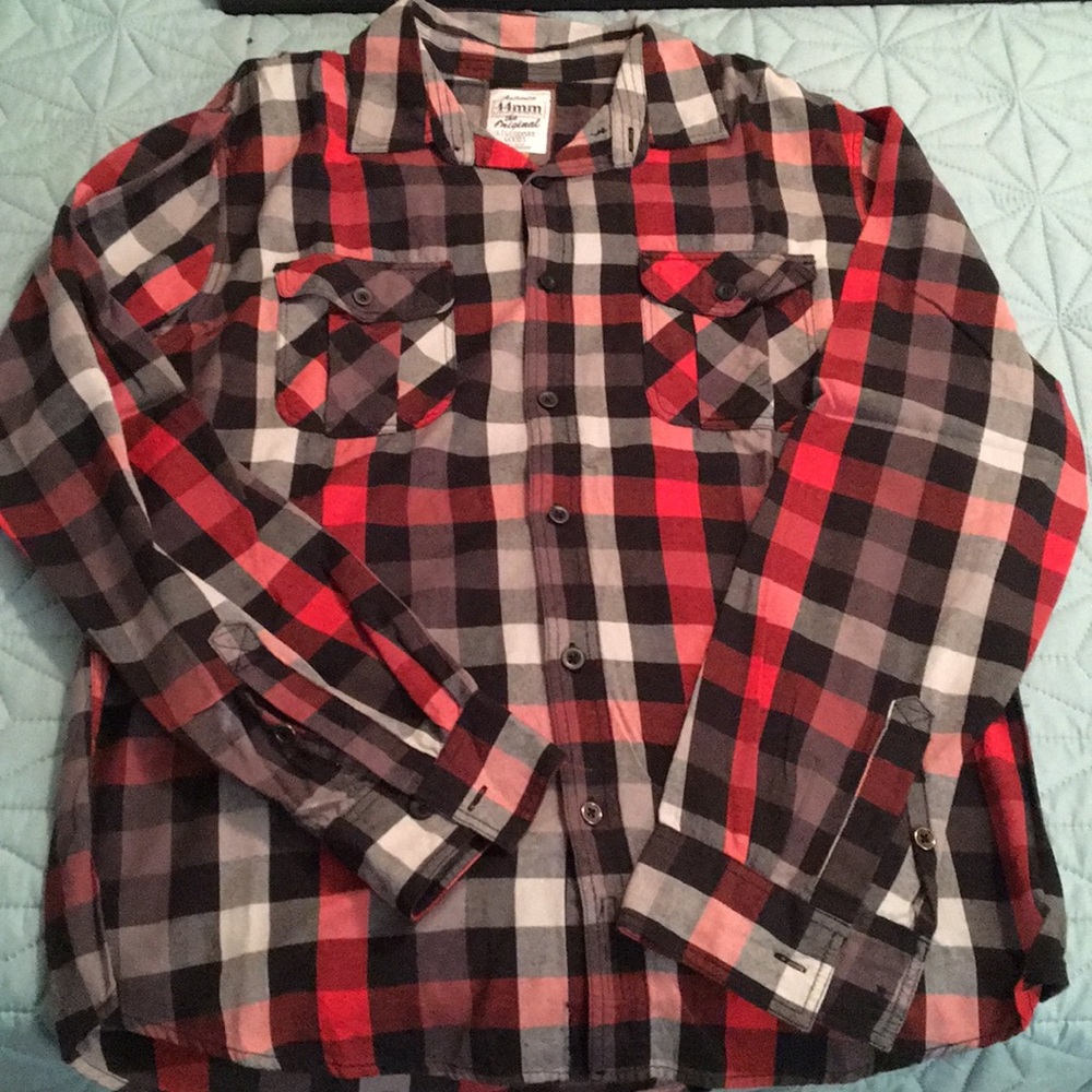 Red,black and gray flannel